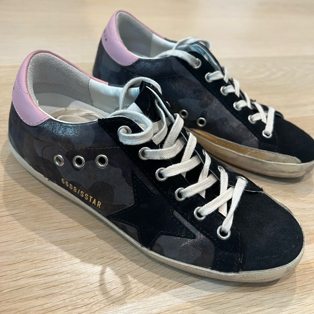 Golden Goose Women’s Super Star Camouflage Sneakers